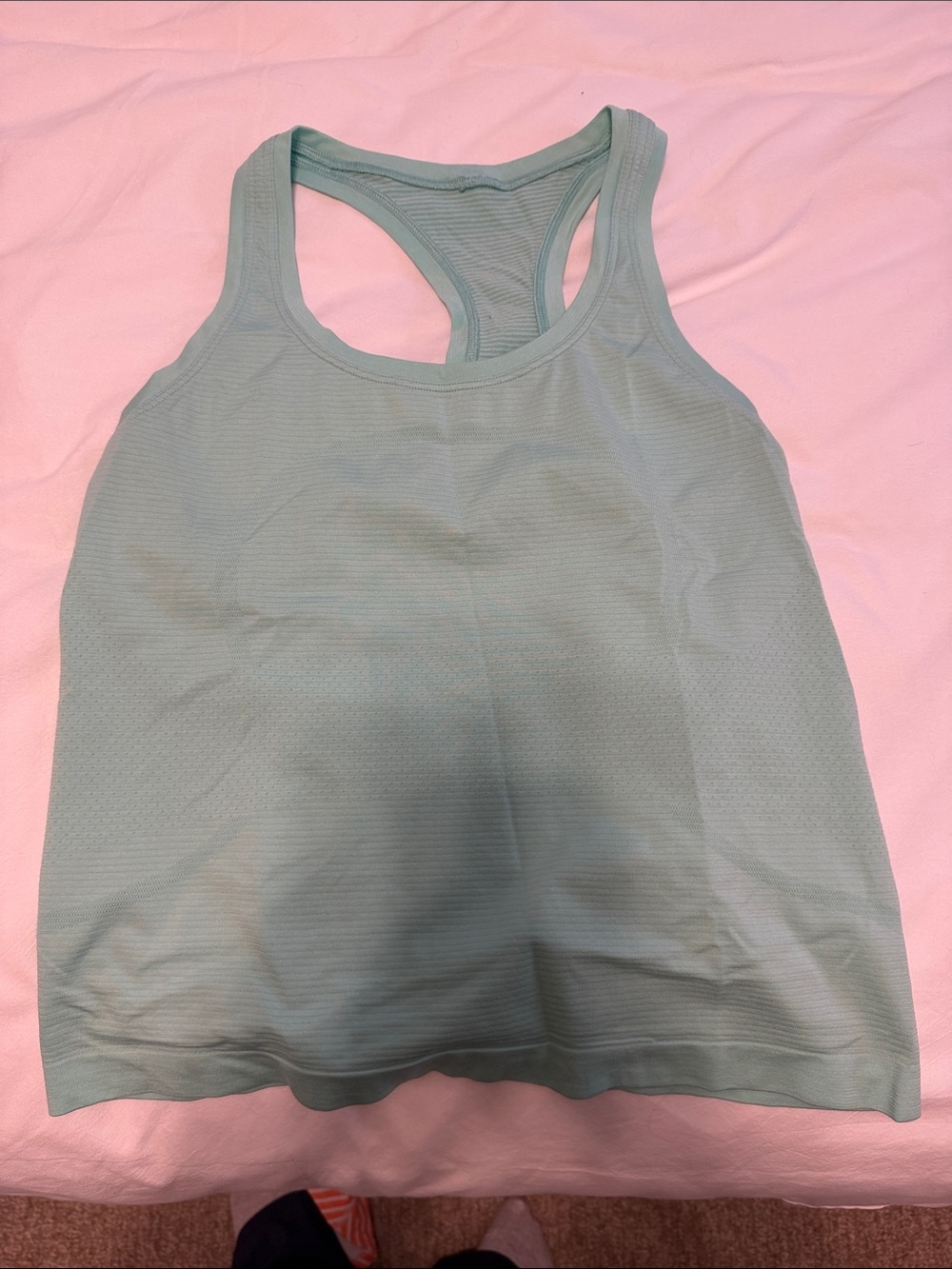 lululemon athletica Light Mint Green Racerback Tank Top